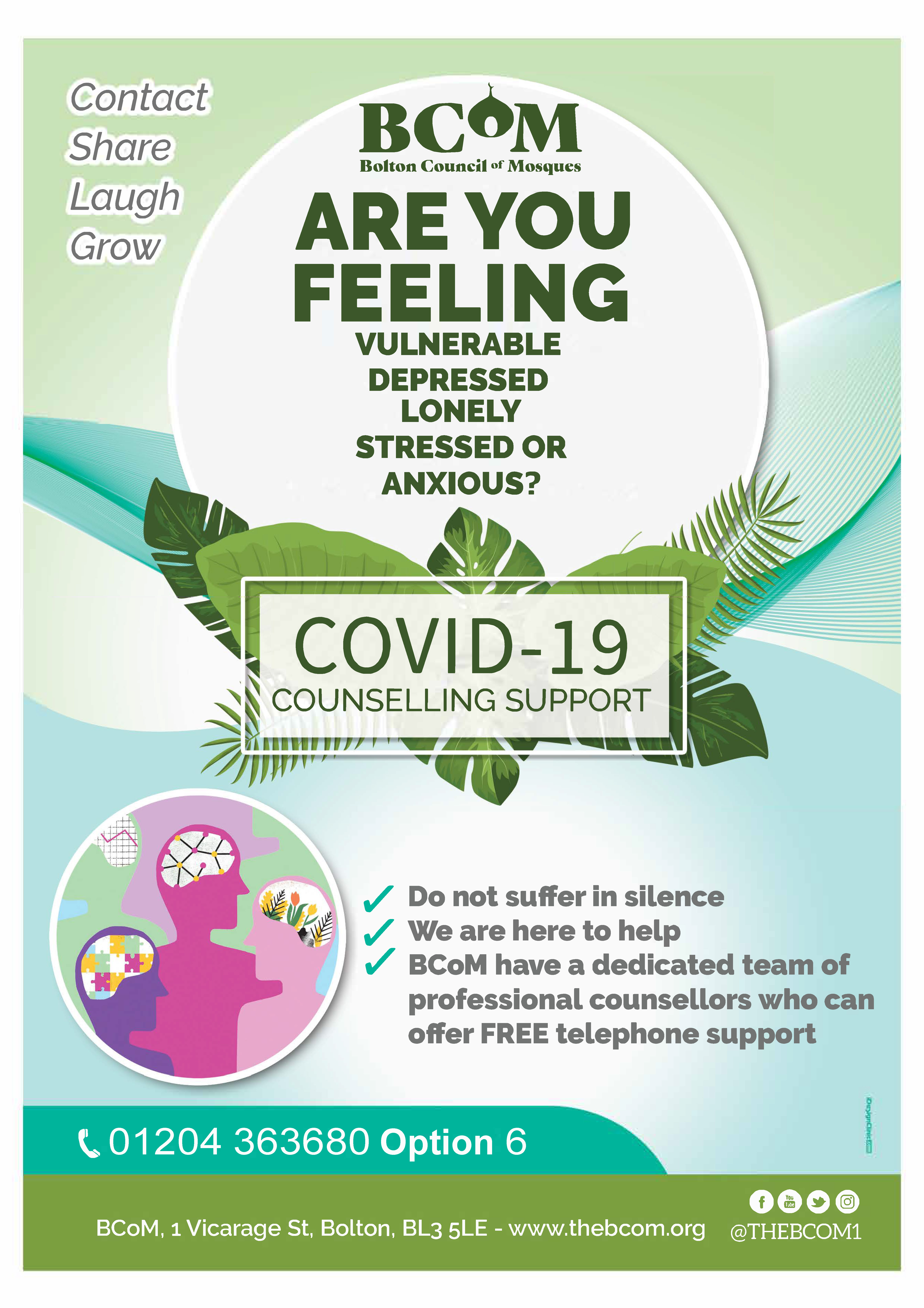 counselling covid 19